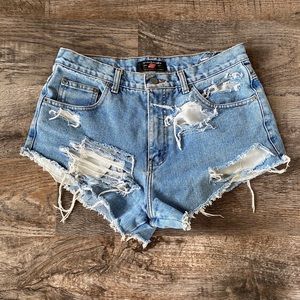 American Eagle X Dungarees Hi Rise Shorts 8